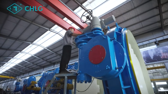 DN5000电动真空蝶阀如期交付，南宫NG28助力新疆2*330MW燃煤发电机组建设